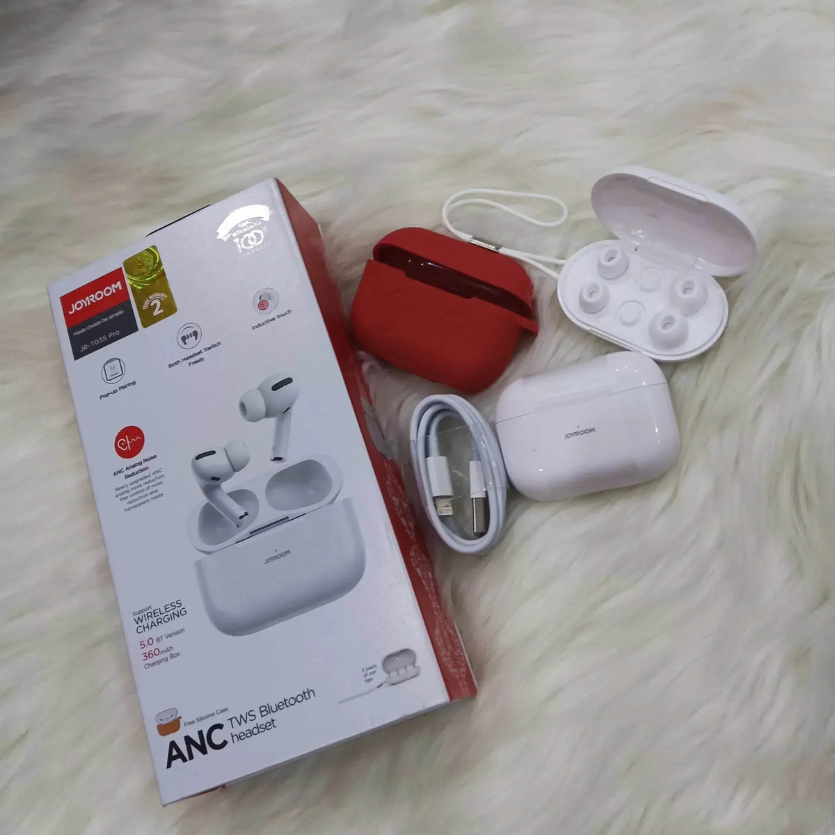 Joyroom pro 2 with box - Full ANC Control Earbuds and long Battery timing - Stile Gadget
