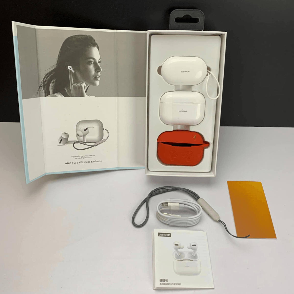 Joyroom pro 2 with box - Full ANC Control Earbuds and long Battery timing - Stile Gadget
